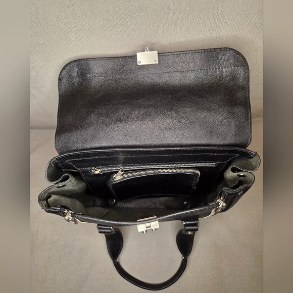 NWOT 3.1 Phillip Lim Black Leather Briefcase - Picture 6 of 9